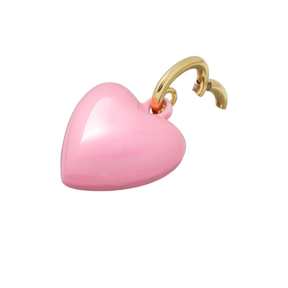 Roxanne Assoulin The Itsy Bitsy Puffy Heart Charm pave firm price - Picture 5 of 5